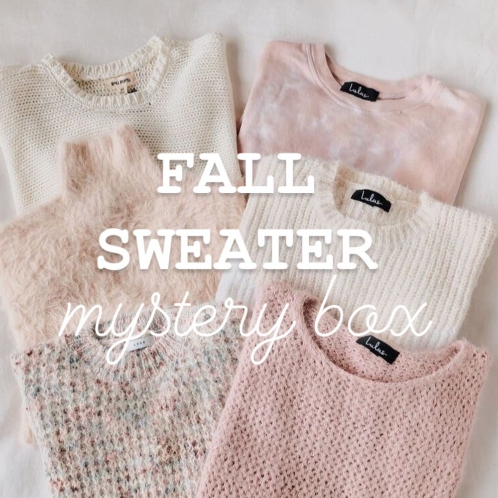 3 FALL SWEATER TRENDY MYSTERY BOX